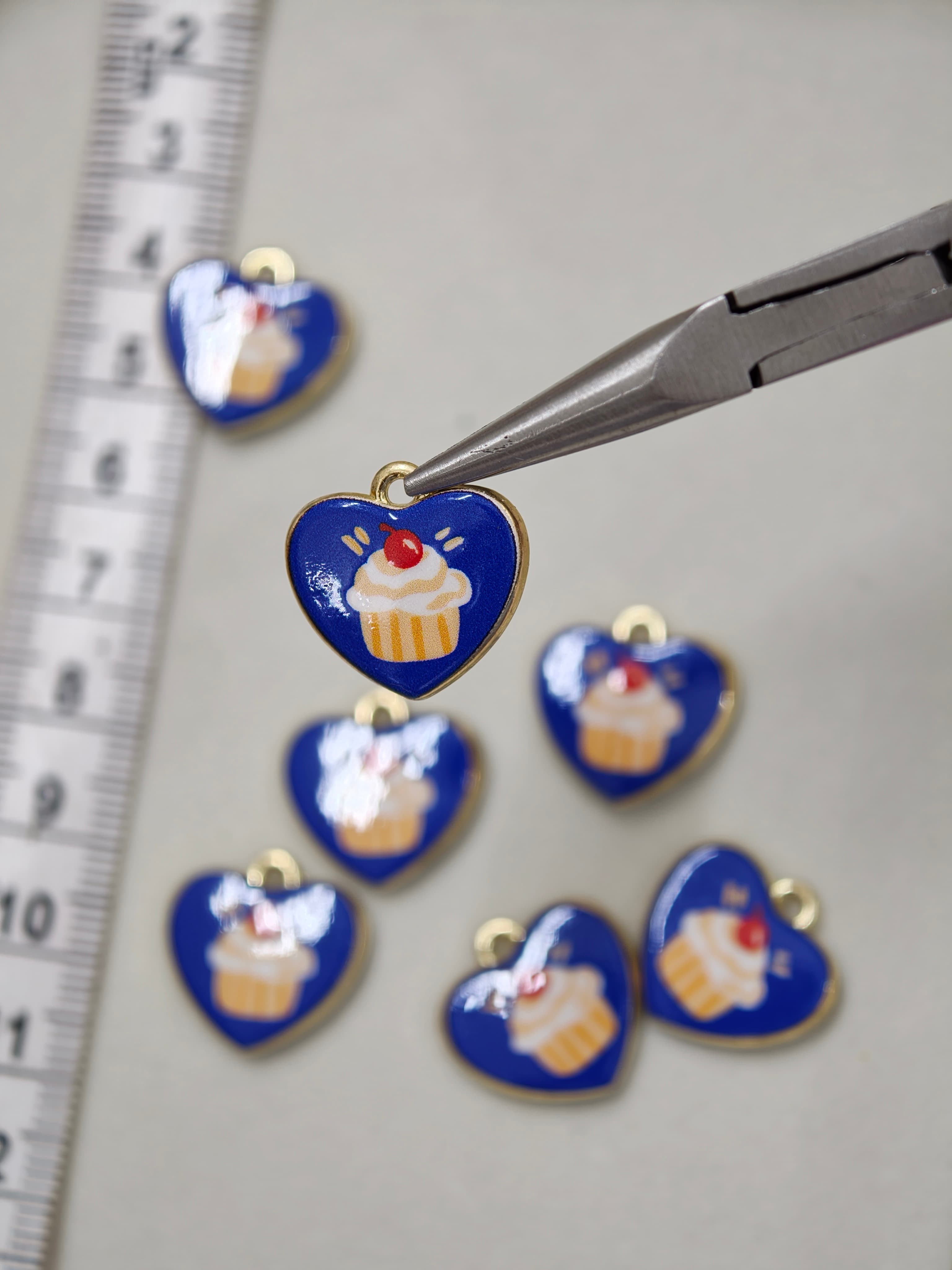 Two sided enamel charms